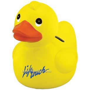 4"X3"X3-3/4" Yellow Ducky Bank