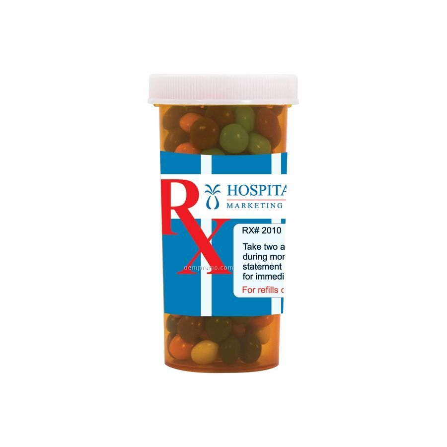 Large Pill Bottle With Chocolate Littles