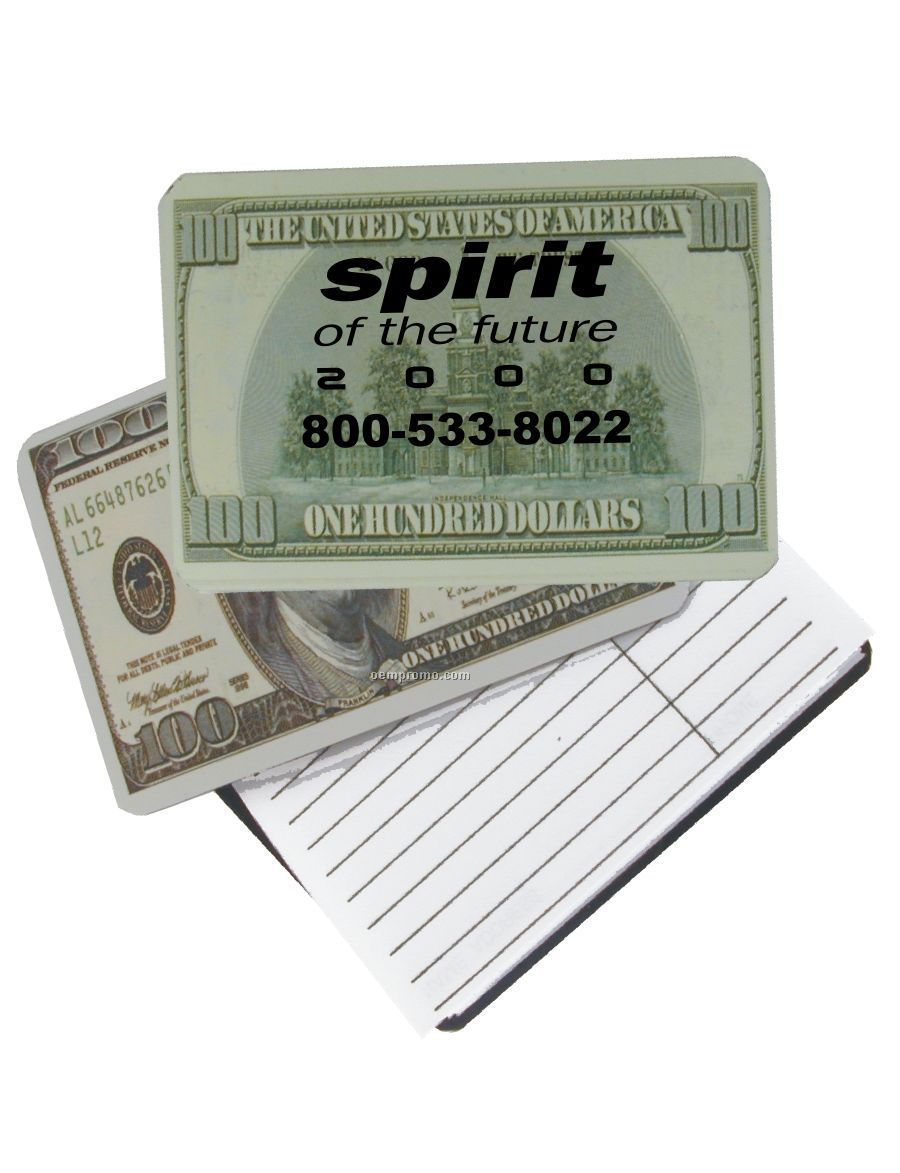 One Hundred Dollar Bill Magnetic Pocket Telephone / Address Book
