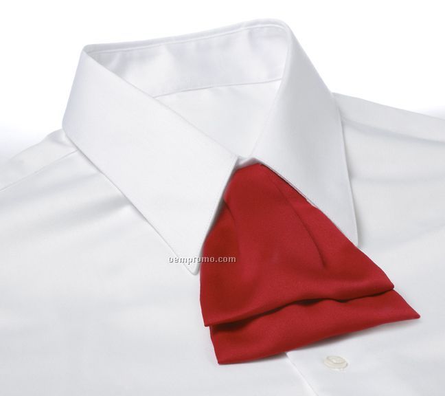Wolfmark Polyester Satin Cascade Adjustable Band Tie - Red