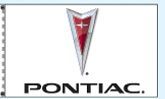 Checkers Single Face Dealer Logo Spacewalker Flag (Pontiac)