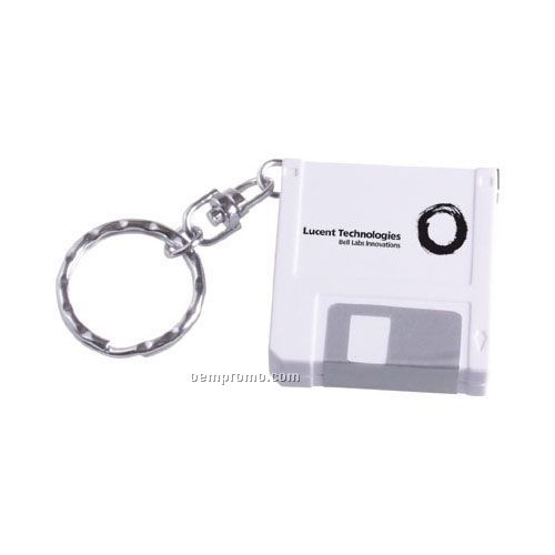 Computer Disk Shaped 3 Ft. Tape Measure Key Ring