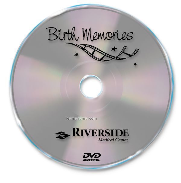 DVD-R With 1-color Screen Print On Silver Disc (4.7 Gb)