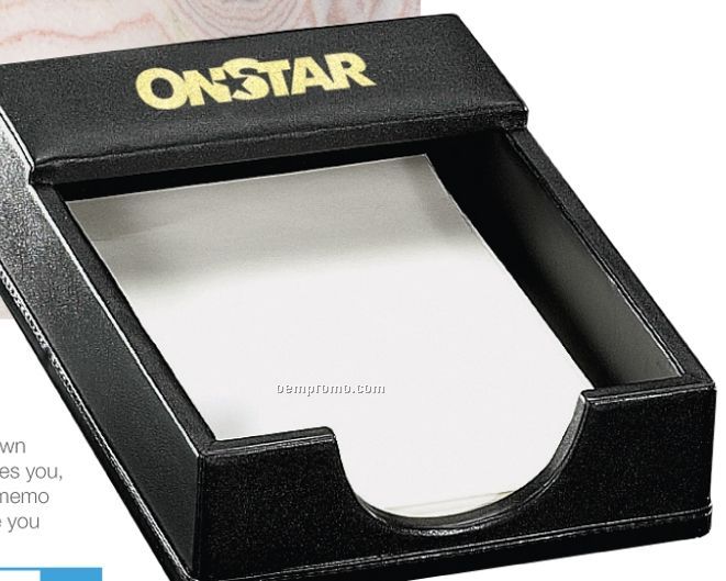 Prestige Leather Memo Tray With 100 Sheet Paper