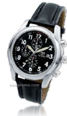 Professional Men's Watch W/ Soft Padded Leather Band