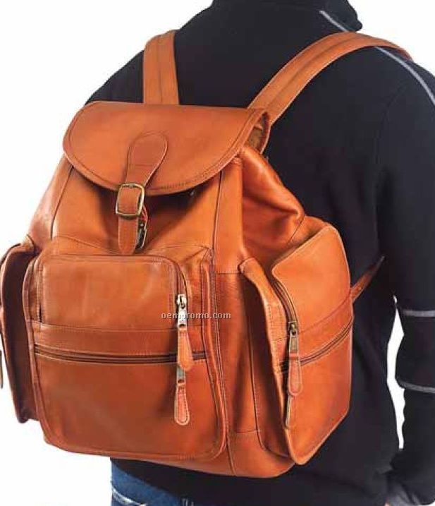 Xl Pocket Backpack - Vachetta Leather