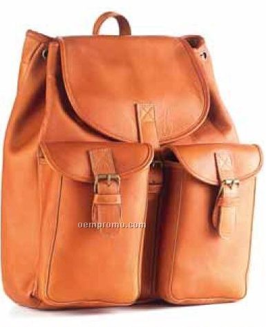 Drawstring Backpack - Vachetta Leather