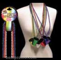 33" Bead Necklace With 2 Oz. Shot Glass