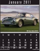 Cruisin' Cars Calendar Magna Stick (Thru 8/1/2011)