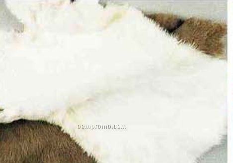 Full Size Rabbit Fur Pelt - White Only