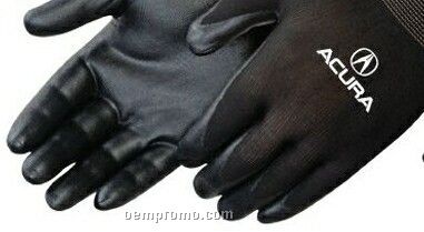 Ultra Thin Black Nitrile Foam Palm Coated Black Knit Gloves (S-xl)