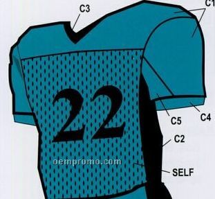 Adult Custom Football Uniform Jersey W/ Contrast Side Panel