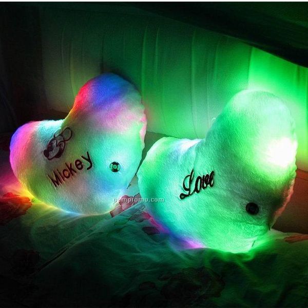 LED Heart-shaped Pillow