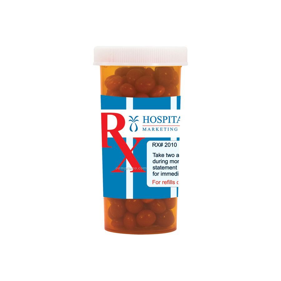 Large Pill Bottle With Cinnamon Red Hots