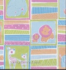 24"X100' Paper Or Foil Animal Babies Gift Wrap W/ Cutter Box