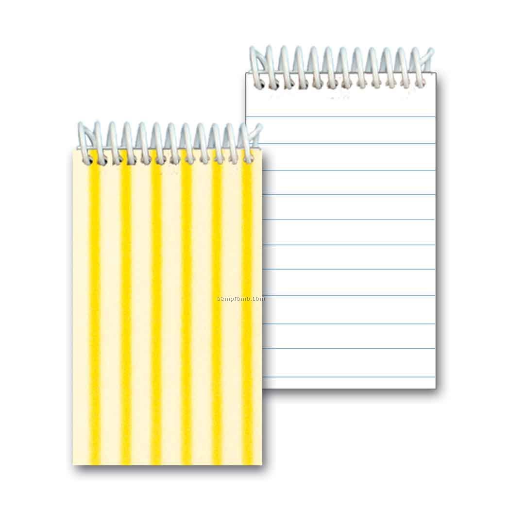 3d Lenticular Mini Notebook Stock/Animated Stripes (Blank)