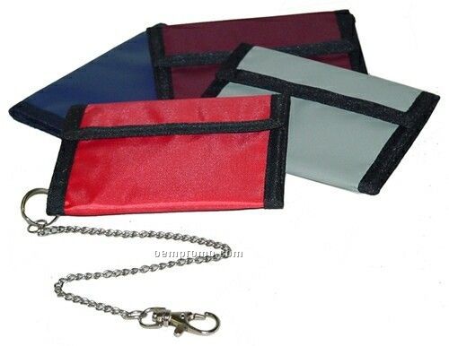 Bi-fold Wallet With Security Chain (4-1/2