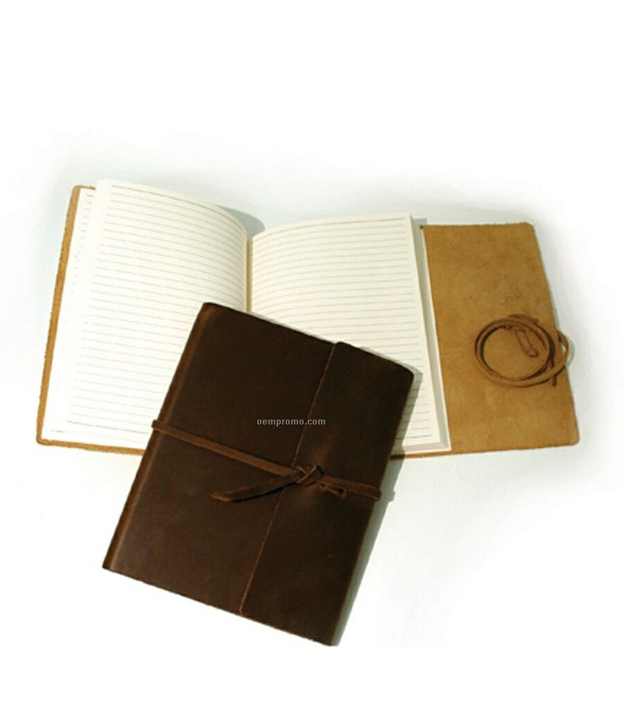 Large Leather Writer's Log Journal