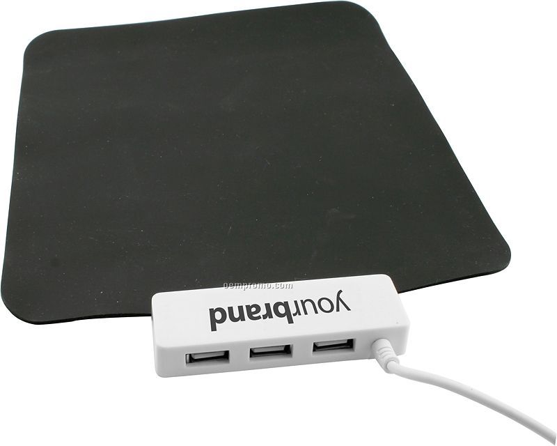 Roll Up Mouse Pad With Hub