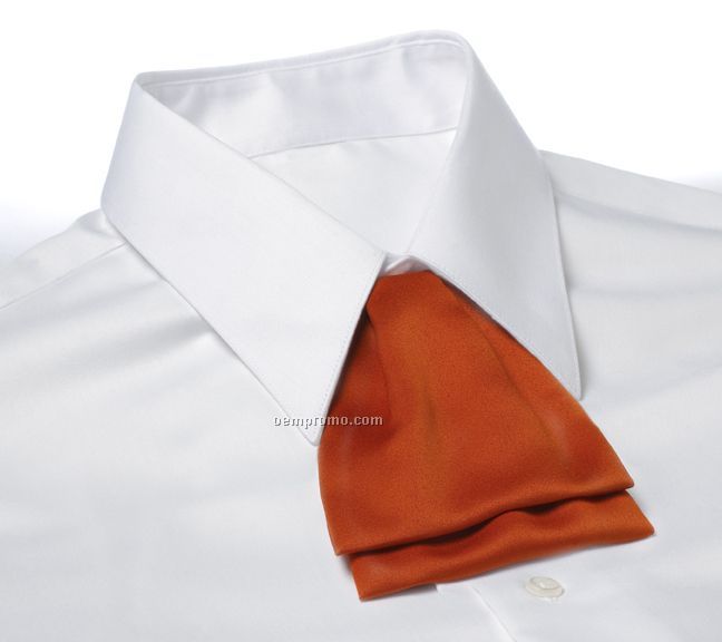 Wolfmark Polyester Adjustable Band Cascade Tie - Orange