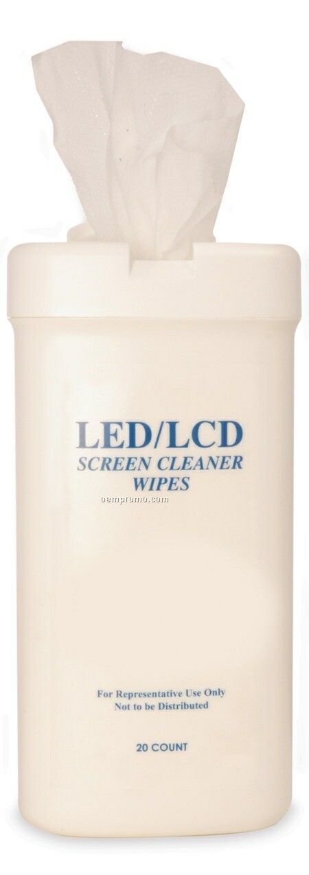 20 Count LED/ Lcd Screen Cleaner Wipes Canister