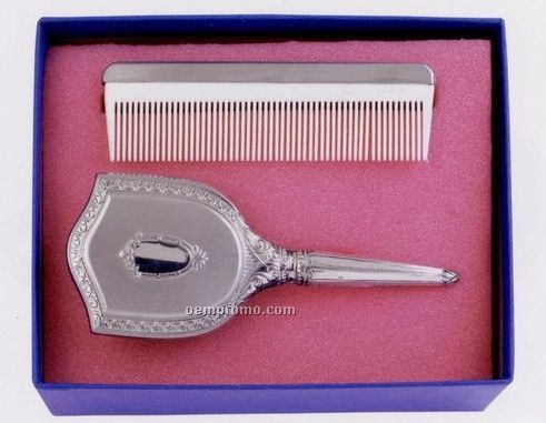 Girl's Embossed Brush & Comb Gift Set