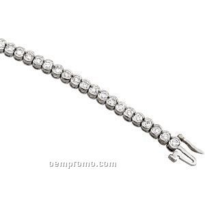 Ladies' 14kw 6 Ct Tw Diamond Round Bracelet
