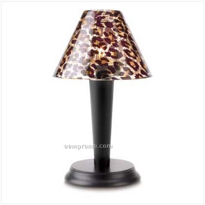 Leopard Print Tealight Lamp