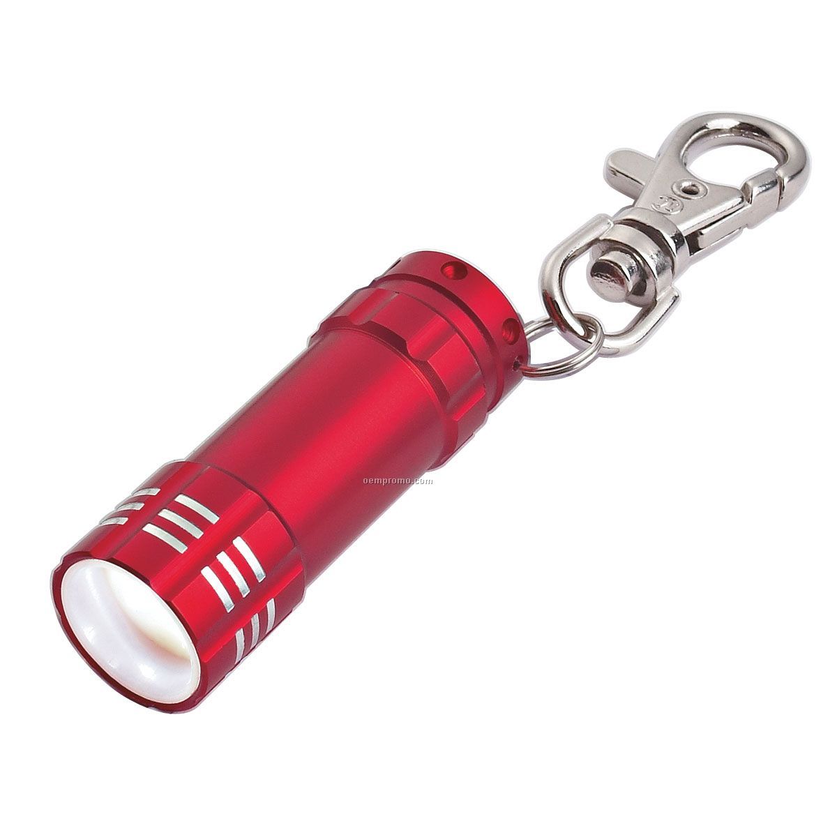 Red Flashlight W/ Key Clip