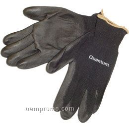 Ultra-thin Black Polyurethane Palm Coated Work Gloves (S-xl)