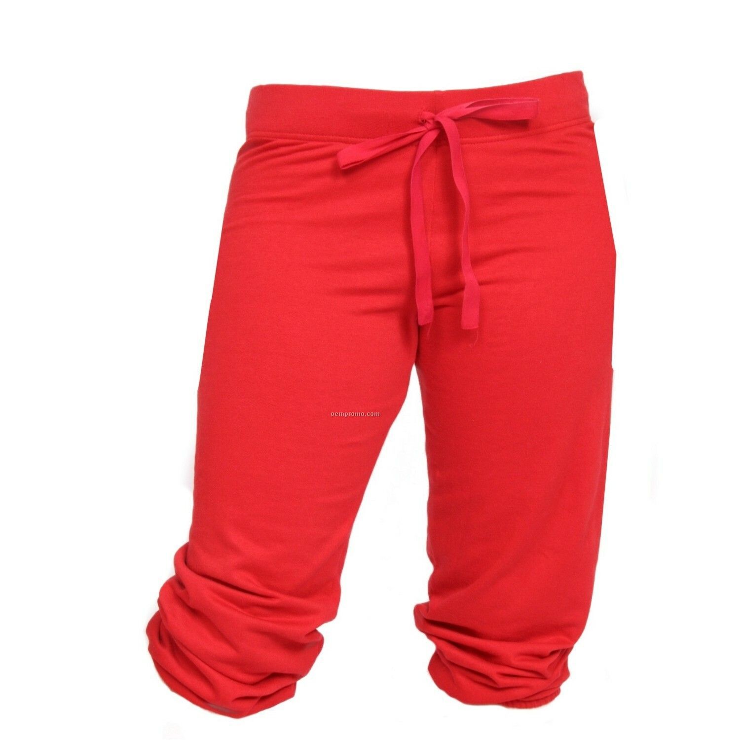 Youth Red Touchdown Cuffed Sweat Capris