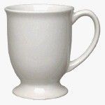 10 Oz. White Irish Coffee Mug - (1 Color Imprint Only)