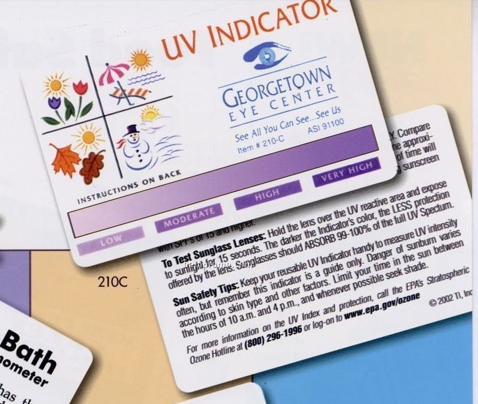 UV Safe Indicating Card (0.015 Mm Thick)