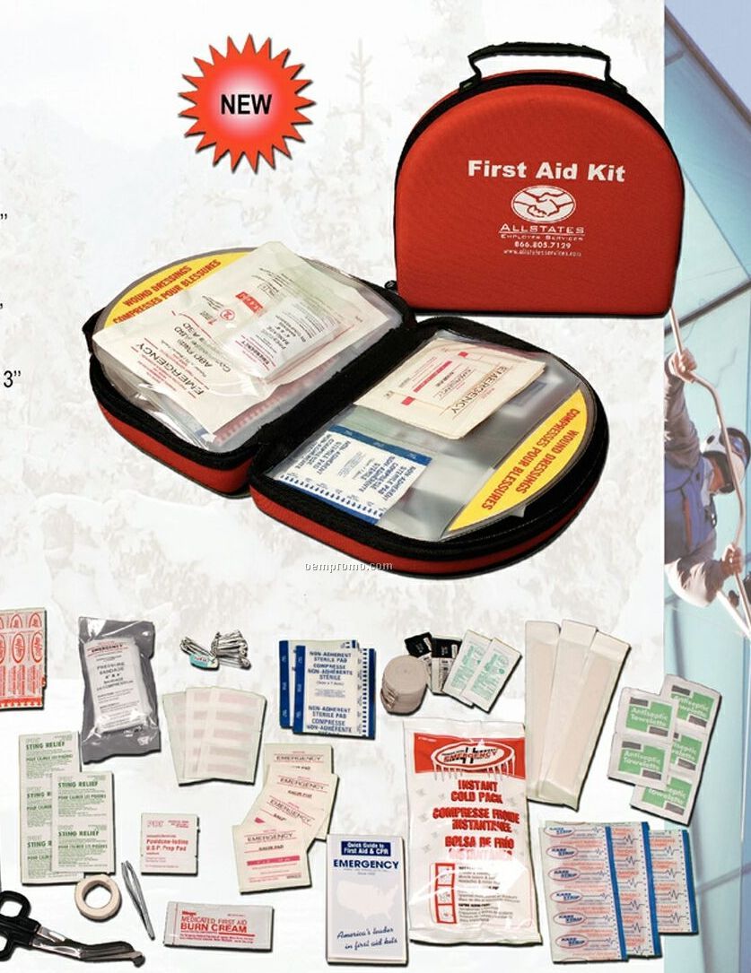 All Around First Aid Kit In A 23 Compartment Hard Case