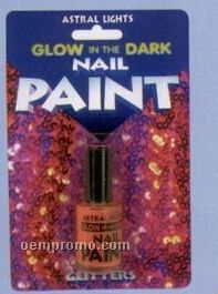 Packaged Glow In The Dark Glitter Nail Paint