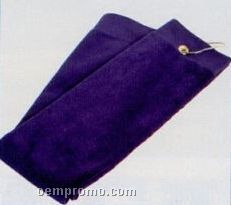 2 Ply Tri Fold Velour Terry Golf Towel