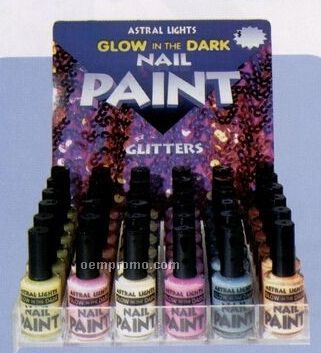 Glow Glitter Nail Paint Unit