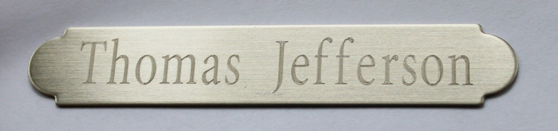Name Plate Rotary Engraved Satin Nickel Silver (3