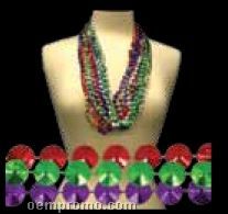 33" Assorted Color Diamond Bead Necklace