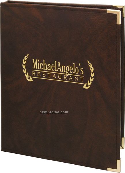 Captain's Book Reinforced Menu Cover (4-1/4"X14")