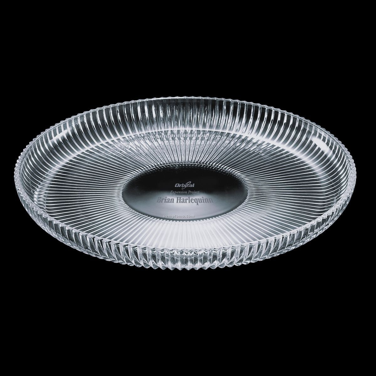 Devon Crystal Lipped Platter ( 6-1/4