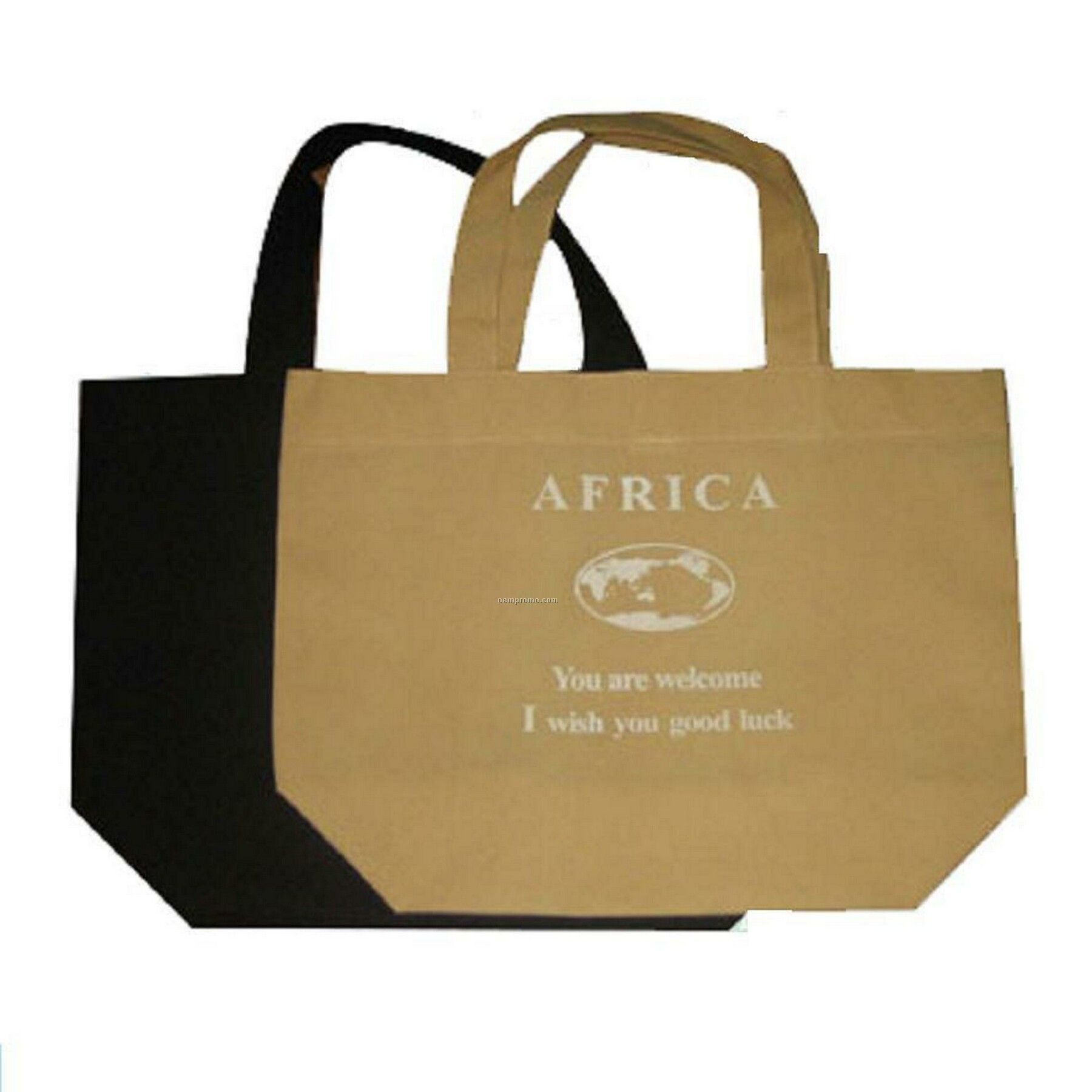 High Quality Non Woven Tote Bag. 80 Gsm Fabric, Measures 15"W X 13"H