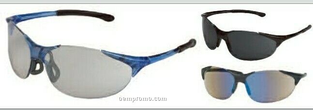 Keystone Safety Glasses W/ Blue Temple & Nosepiece