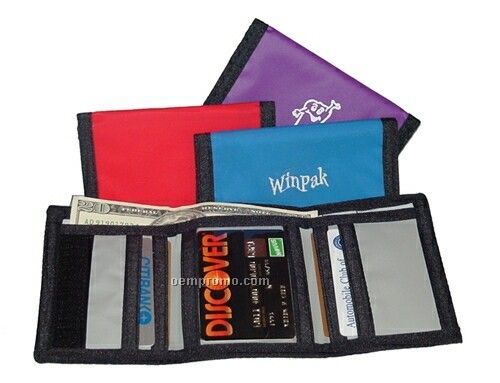 Tri-fold Wallet W/ 6 Inside Pockets (4-7/8"X3-1/8")