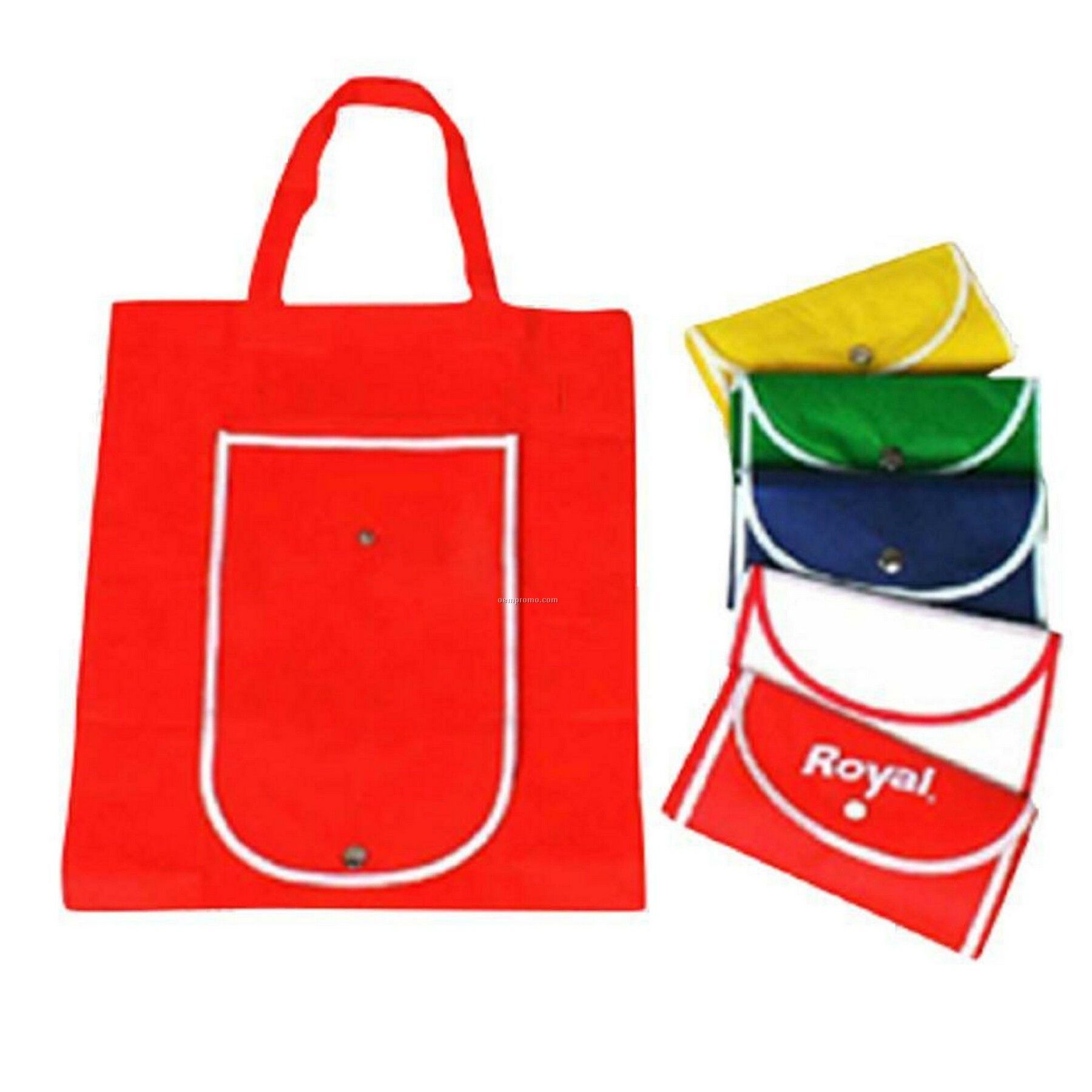 High Quality Non Woven Tote Bag. 80 Gsm Fabric, Measures 15"W X 16"H X 4"D
