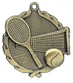 Medal, "Tennis" Wreath - 2-1/2" Dia.