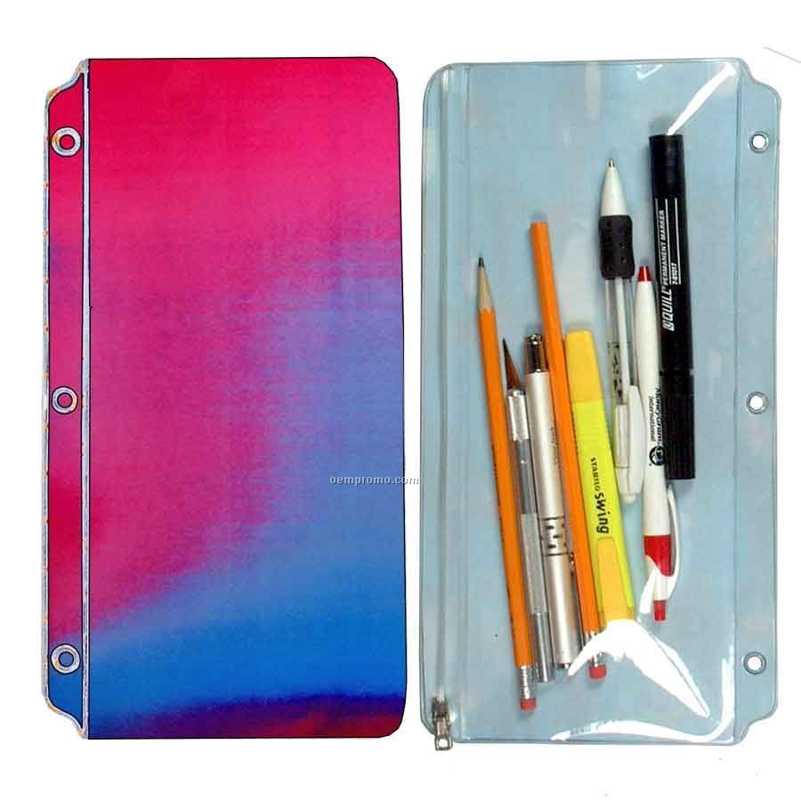 3d Lenticular Pencil Pouch (Pink/Purple/Blue)