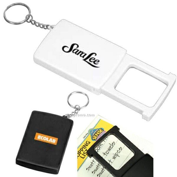 4x Magnifier Key Chain With Light