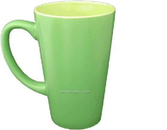 16 Oz. Matte Exterior Topeka Funnel Latte Mug