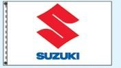 Checkers Single Face Dealer Logo Spacewalker Flag (Suzuki)